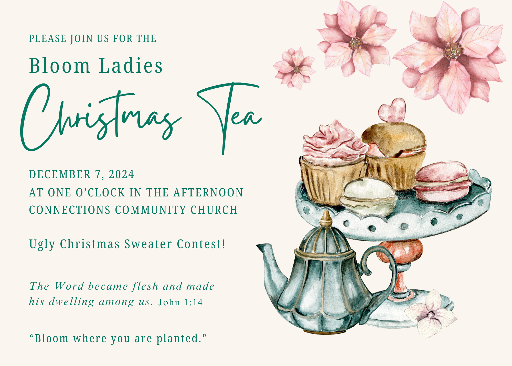 Christmas Tea Invite