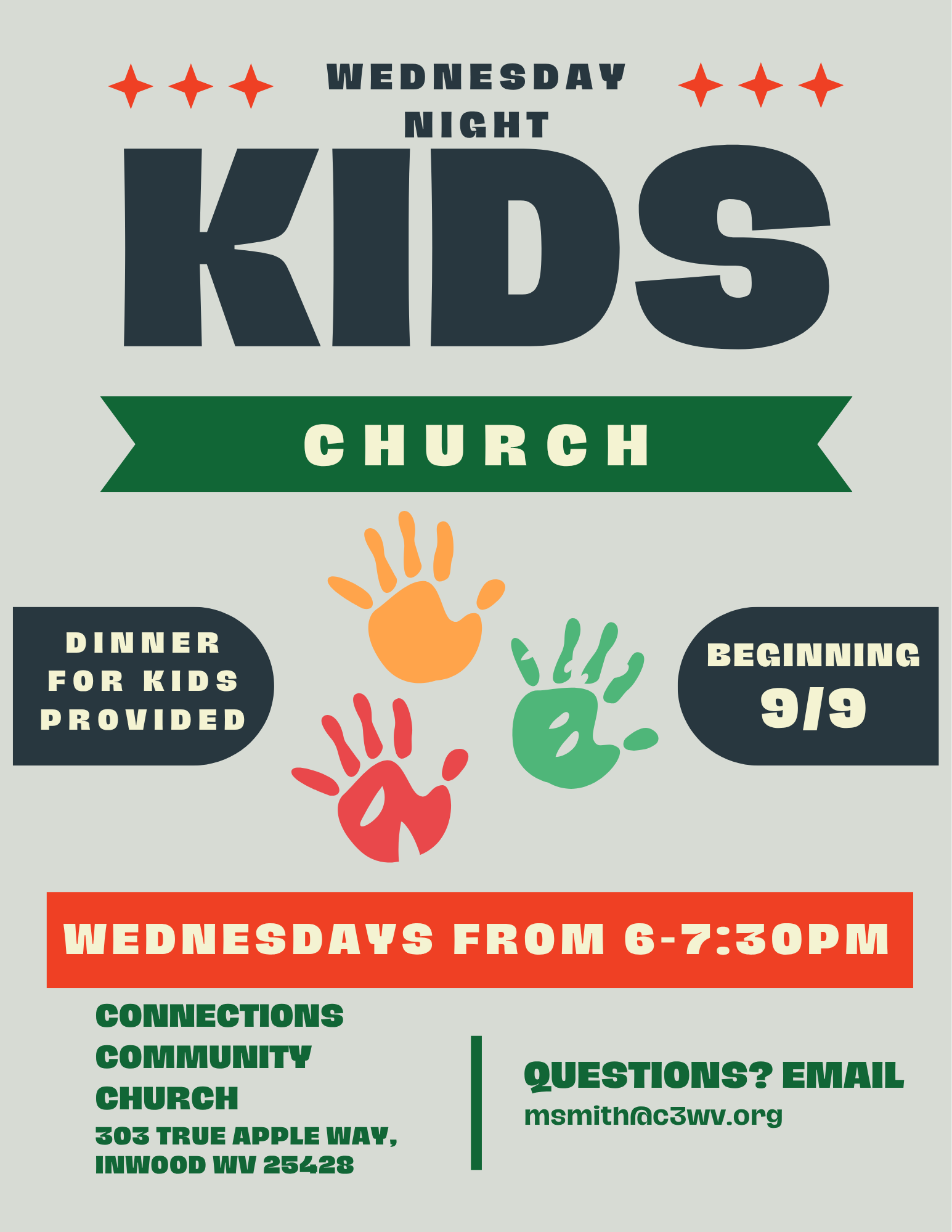 New Kids Church Flyer